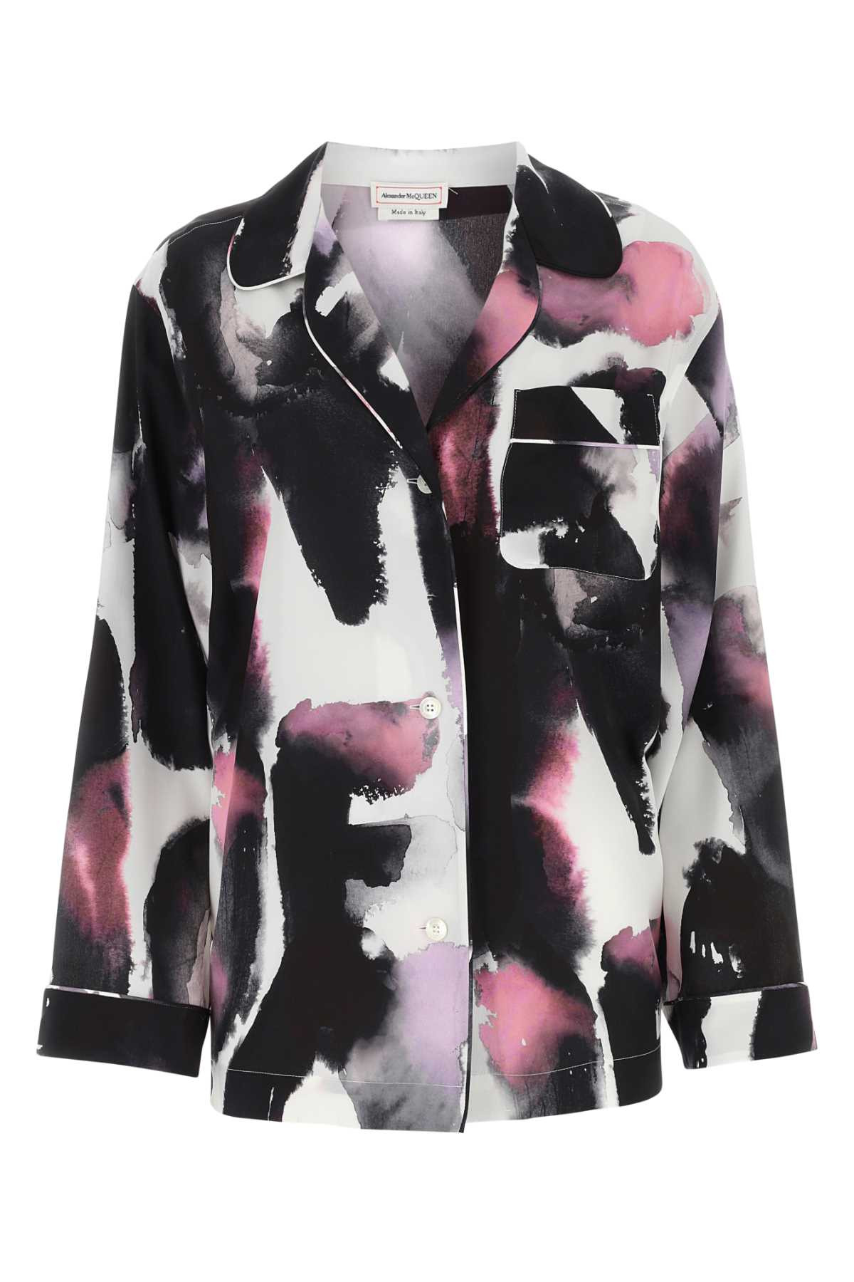 Alexander Mcqueen Women Printed Silk Shirt - 1