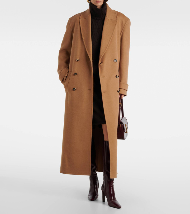 SAINT LAURENT Cashmere and wool coat outlook