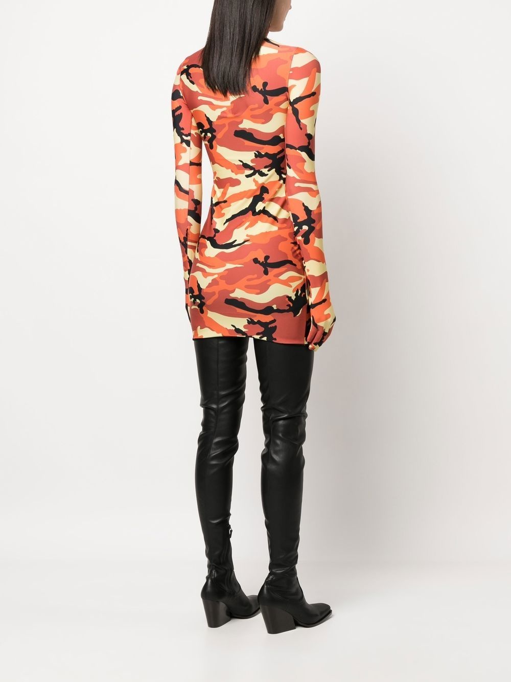 camouflage-print minidress - 4