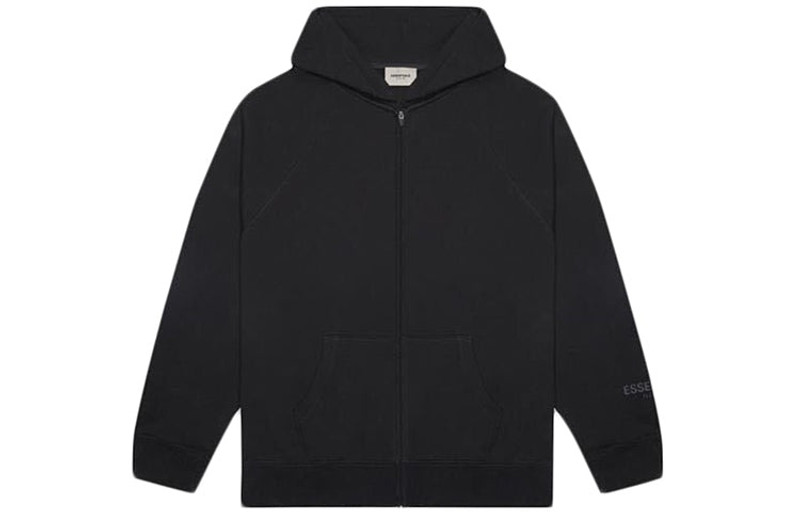 Fear of God Essentials SS20 Full Zip Up Black FOG-SS20-423 - 1