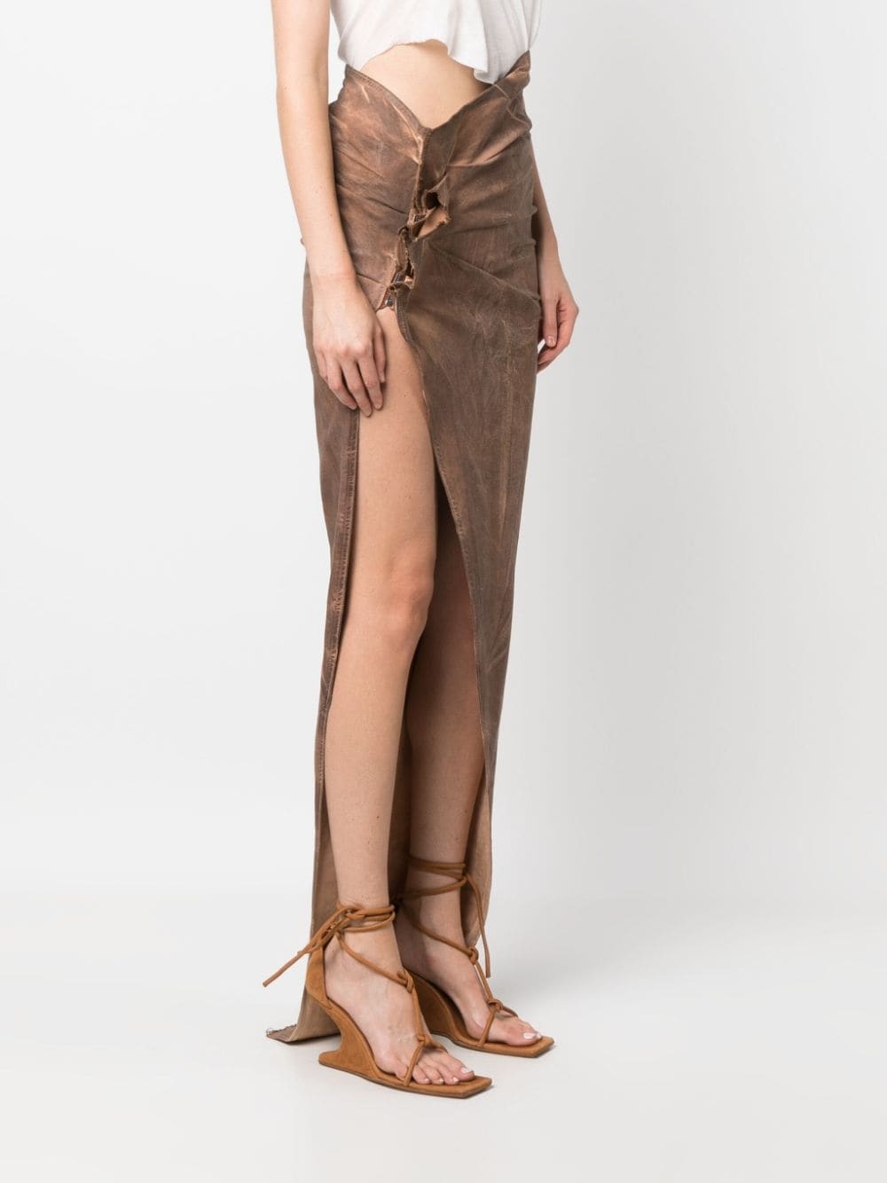 Edfu asymmetric maxi skirt - 3