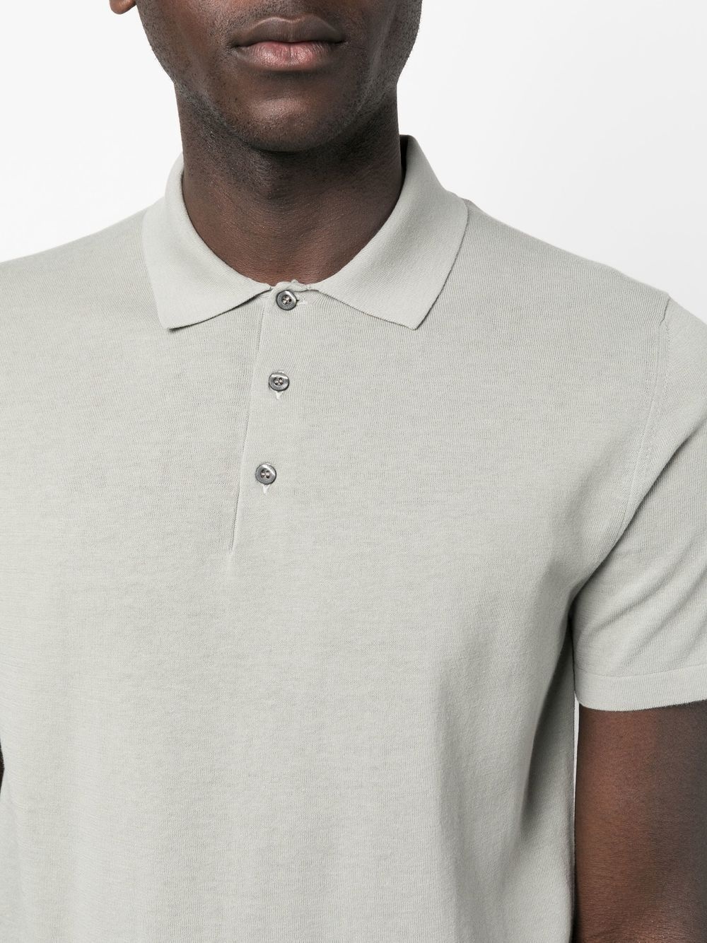 short-sleeve cotton polo shirt - 5