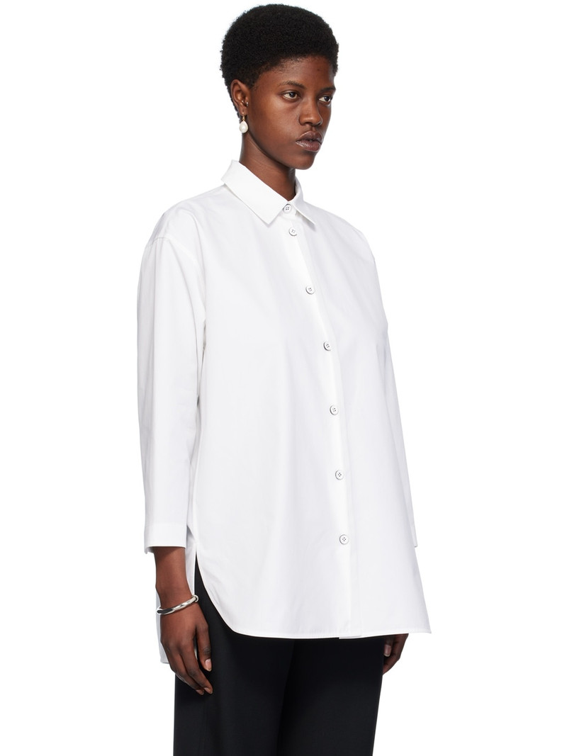 Jil Sander White Spread Collar Shirt outlook