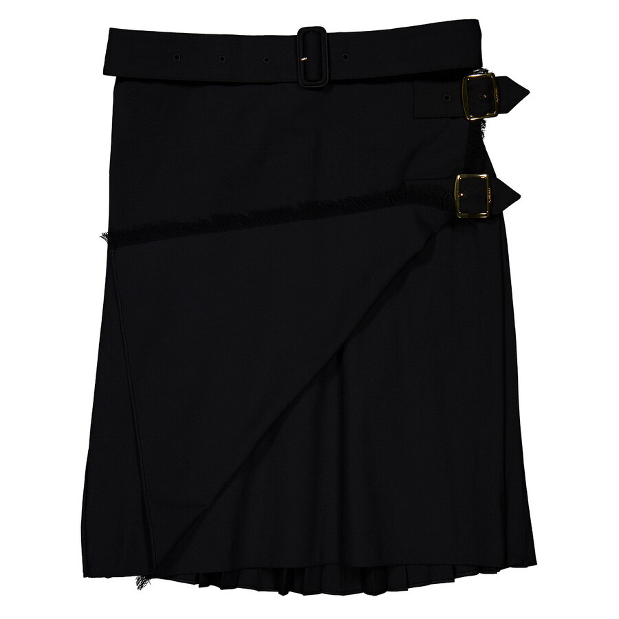 Burberry Belted-Waist Midi Skirt - 2