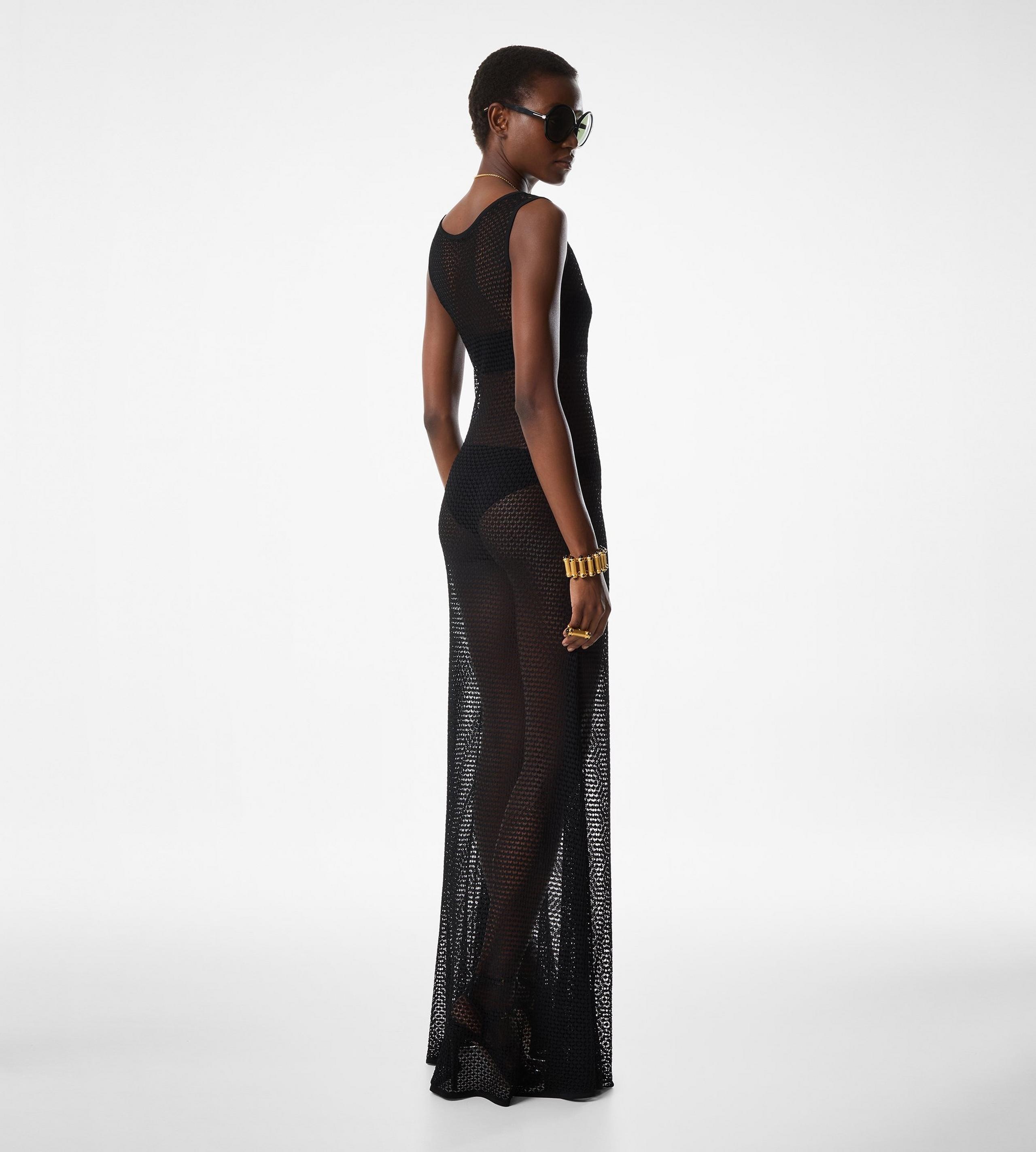 SLEEVELESS SCOOP NECK DRESS - 4