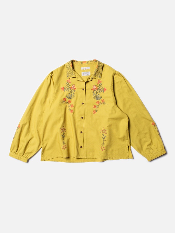 Edith Embroidery Blouse Lime - 1