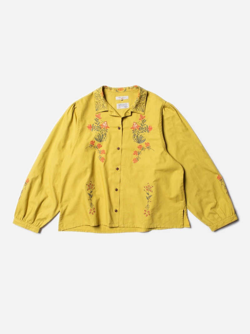 Edith Embroidery Blouse Lime 1