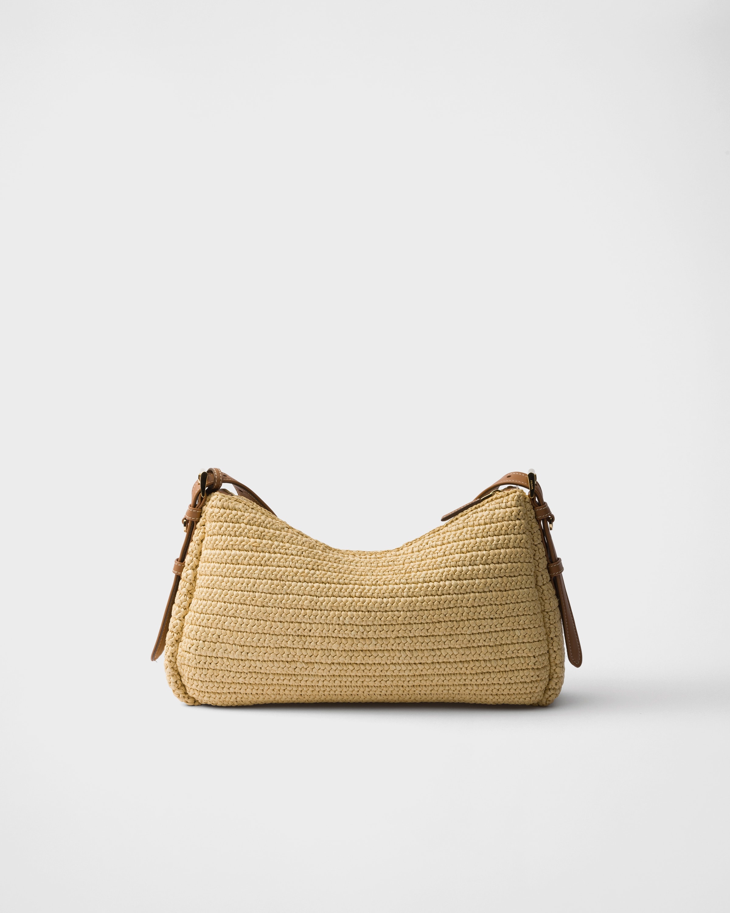 Prada Aimée large crochet and leather bag - 4