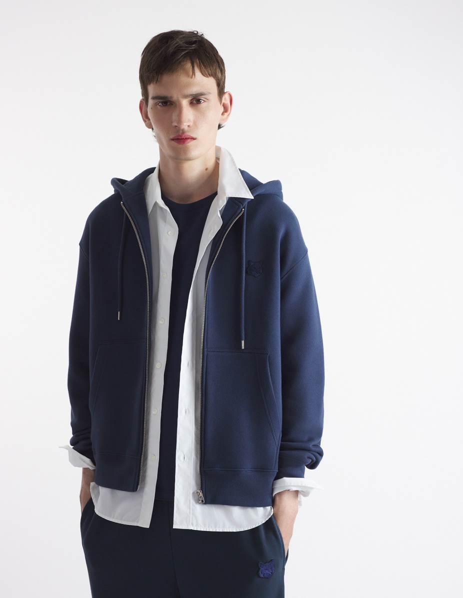 BOLD FOX HEAD PATCH COMFORT ZIPPED HOODIE - 3