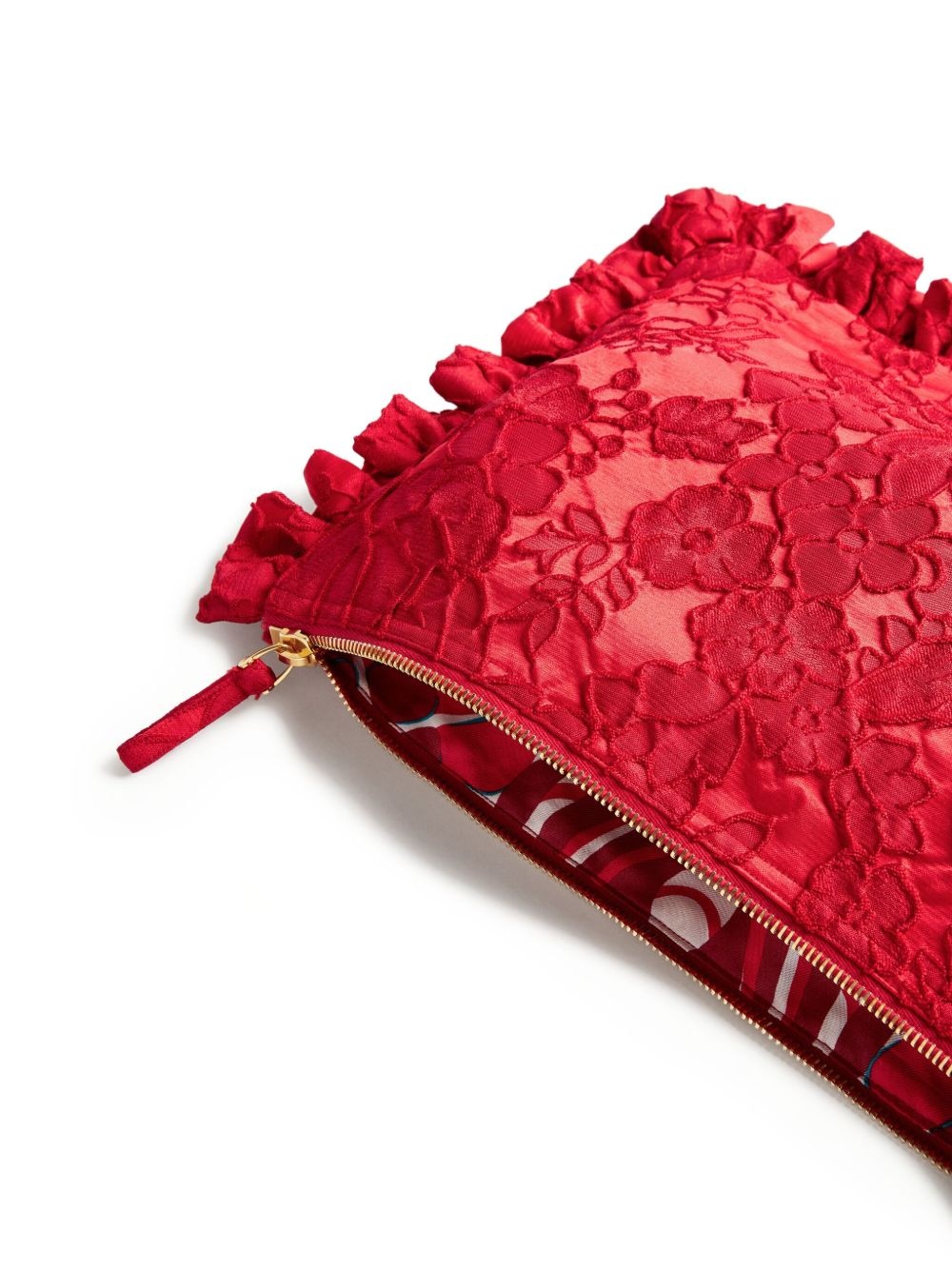 floral-lace clutch bag - 4
