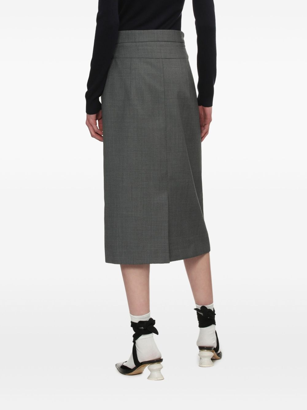 layered-details midi skirt - 4