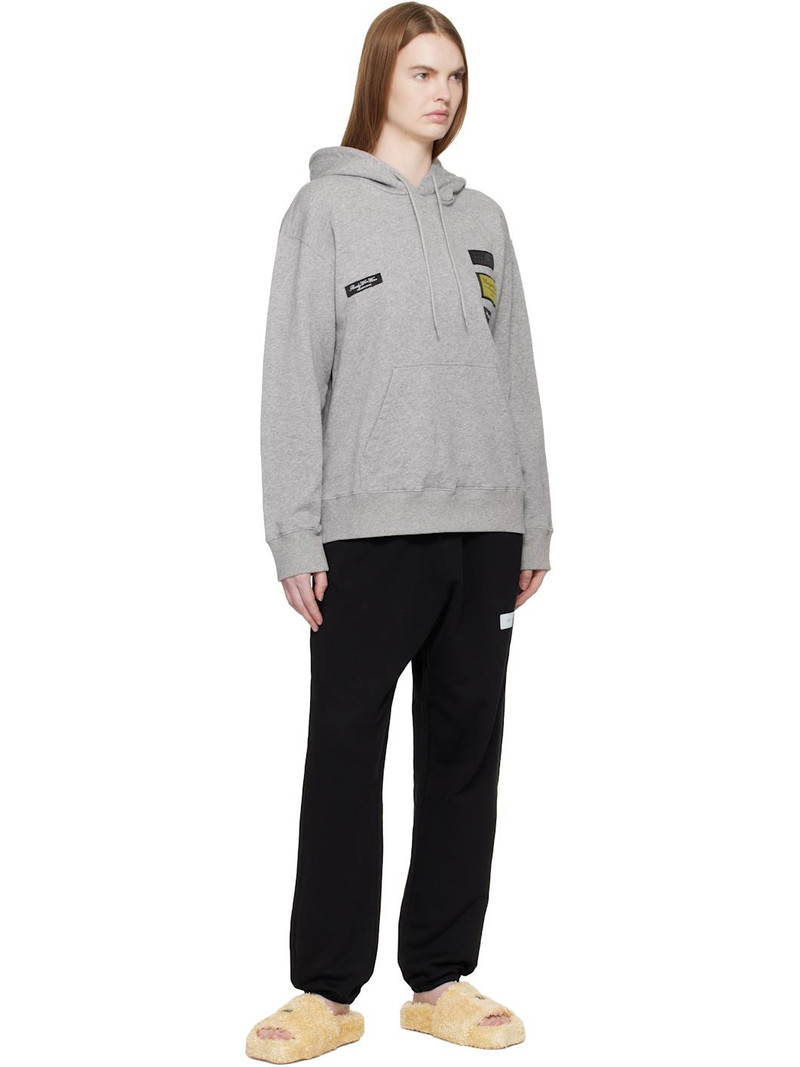 MM6 Maison Margiela Black Unbrushed Cotton Sweatpants outlook