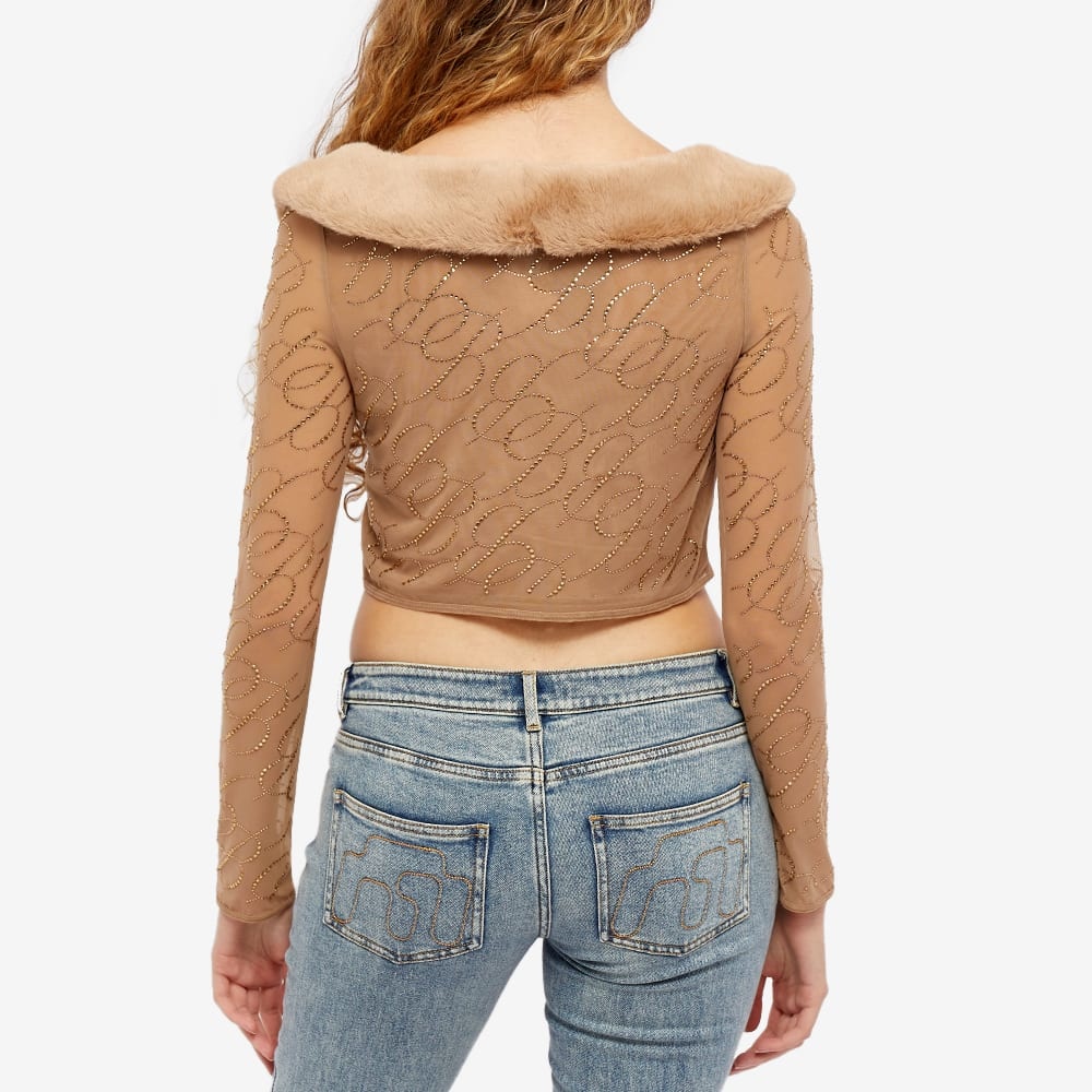 Blumarine Tulle Crystal Cardigan - 3