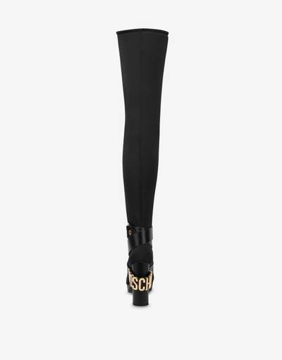 Moschino MOSCHINO BELT OVER-THE-KNEE BOOTS outlook