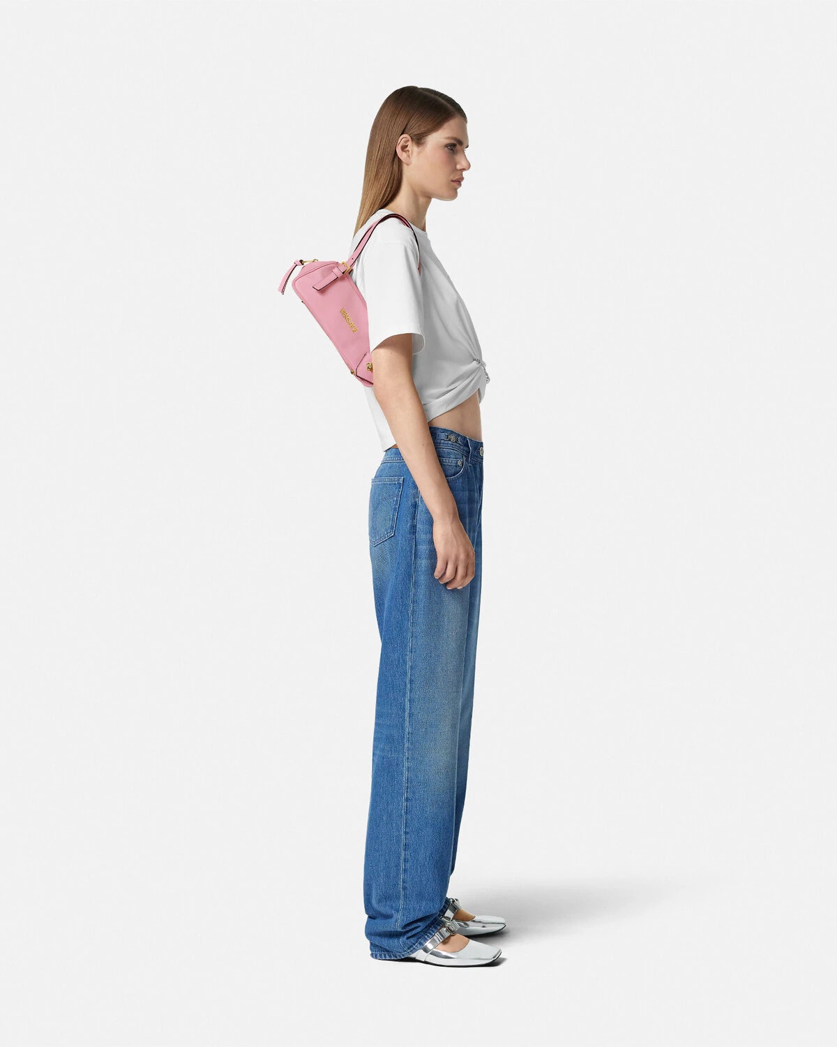 Versace Tag Bowling Shoulder Bag - 4