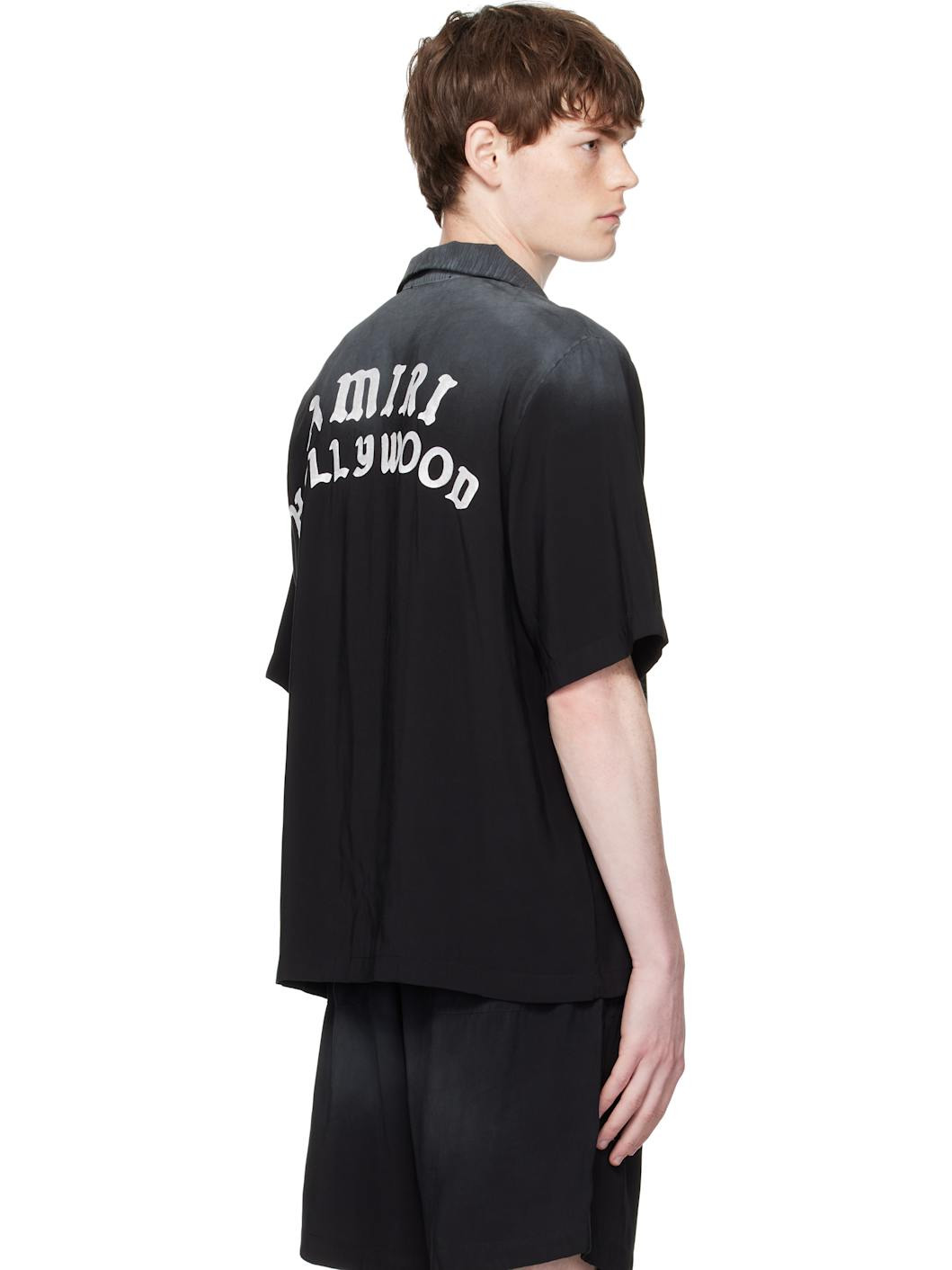Black 'AMIRI Hollywood' Bowling Shirt - 3