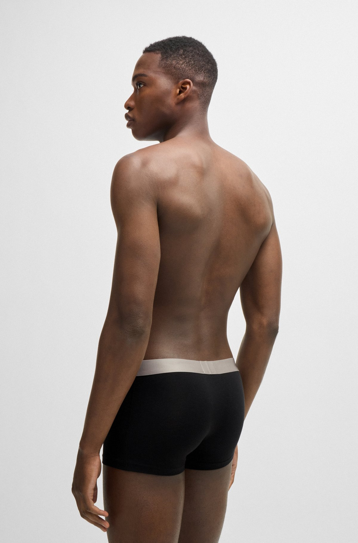 THREE-PACK OF TRUNKS WITH LOGO WAISTBANDS - 3