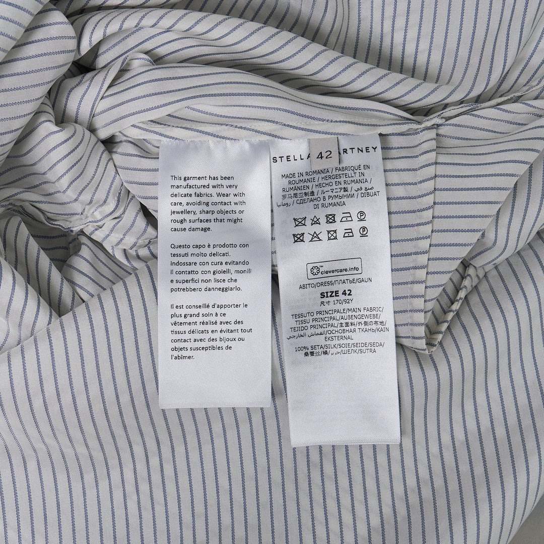 Striped Waist Tie Dress - 3