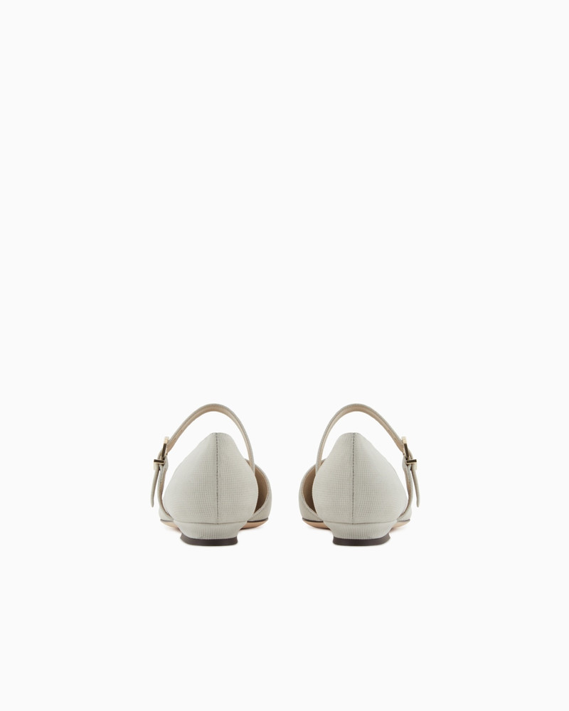 GIORGIO ARMANI LEATHER BALLERINAS WITH STRAP outlook