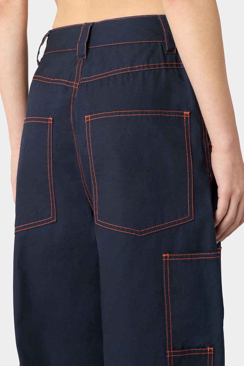 FIT LOOSE PANTS / mid washed denim 5