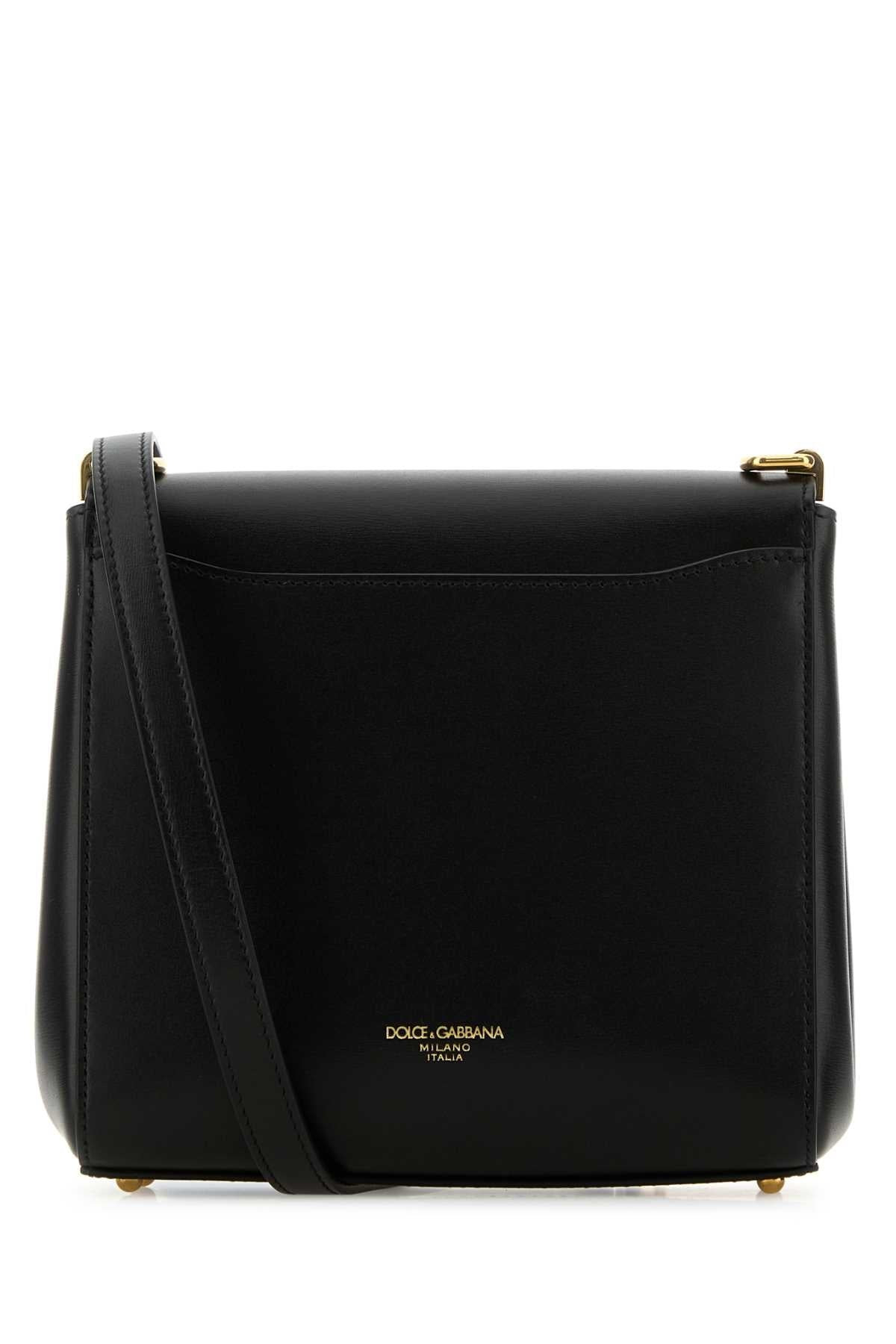 Dolce & Gabbana Women Black Leather Marlene Crossbody Bag - 3