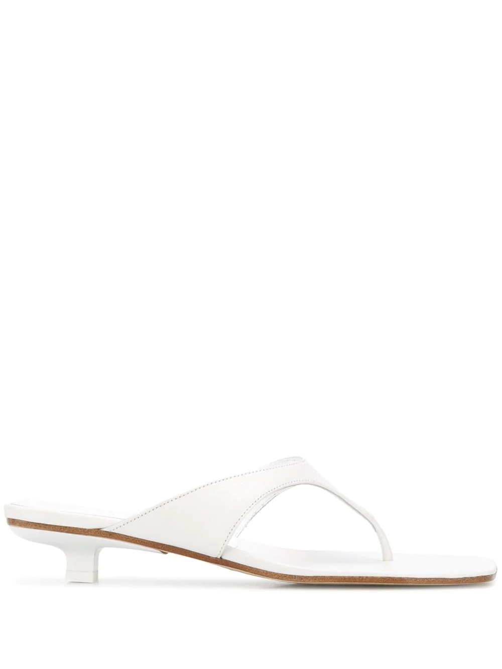 thong-strap slip-on sandals - 1