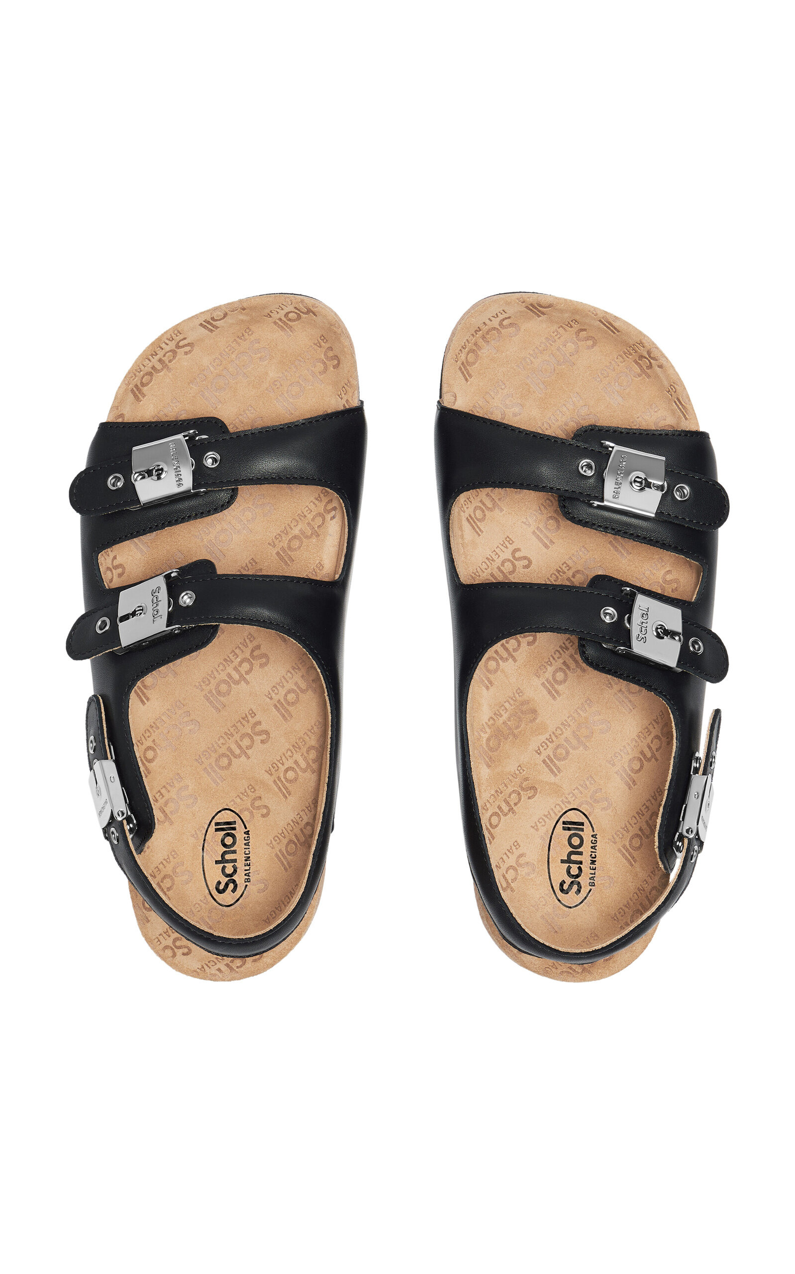 x Scholl Leather Sandals black - 3