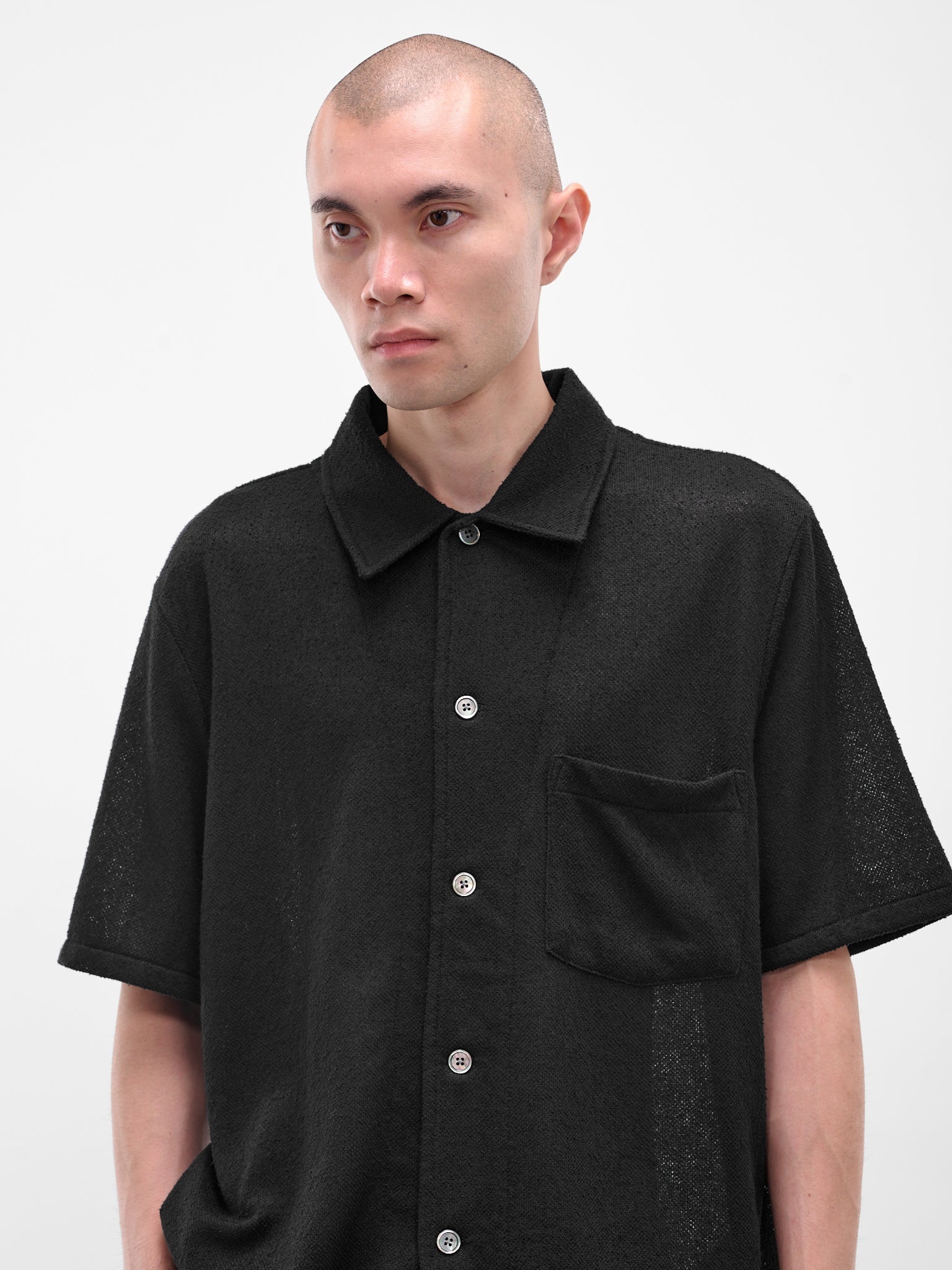 Black Borrowed Button-Down Shirt - 5