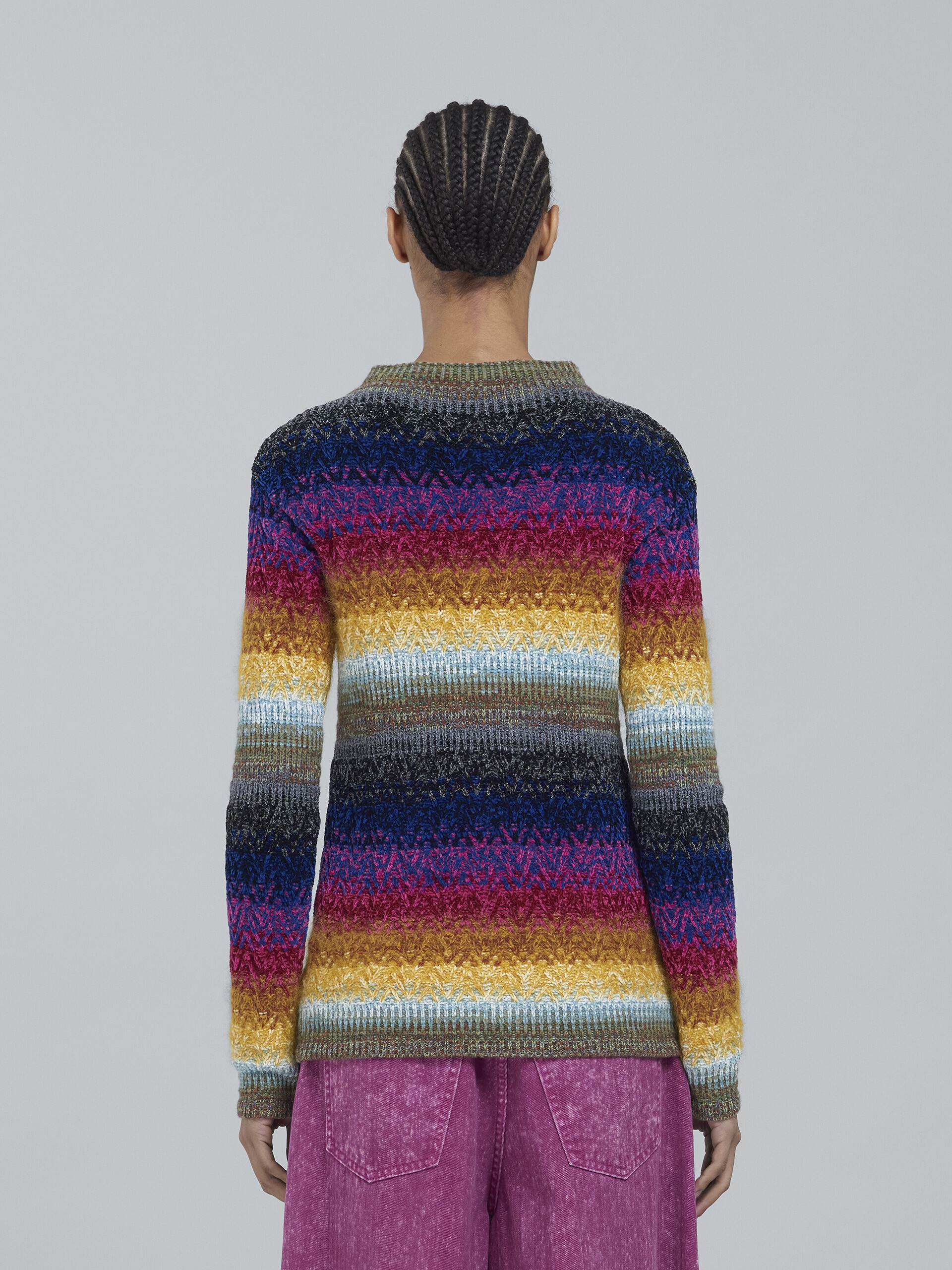 VISCOSE COTTON AND WOOL SWEATER - 3