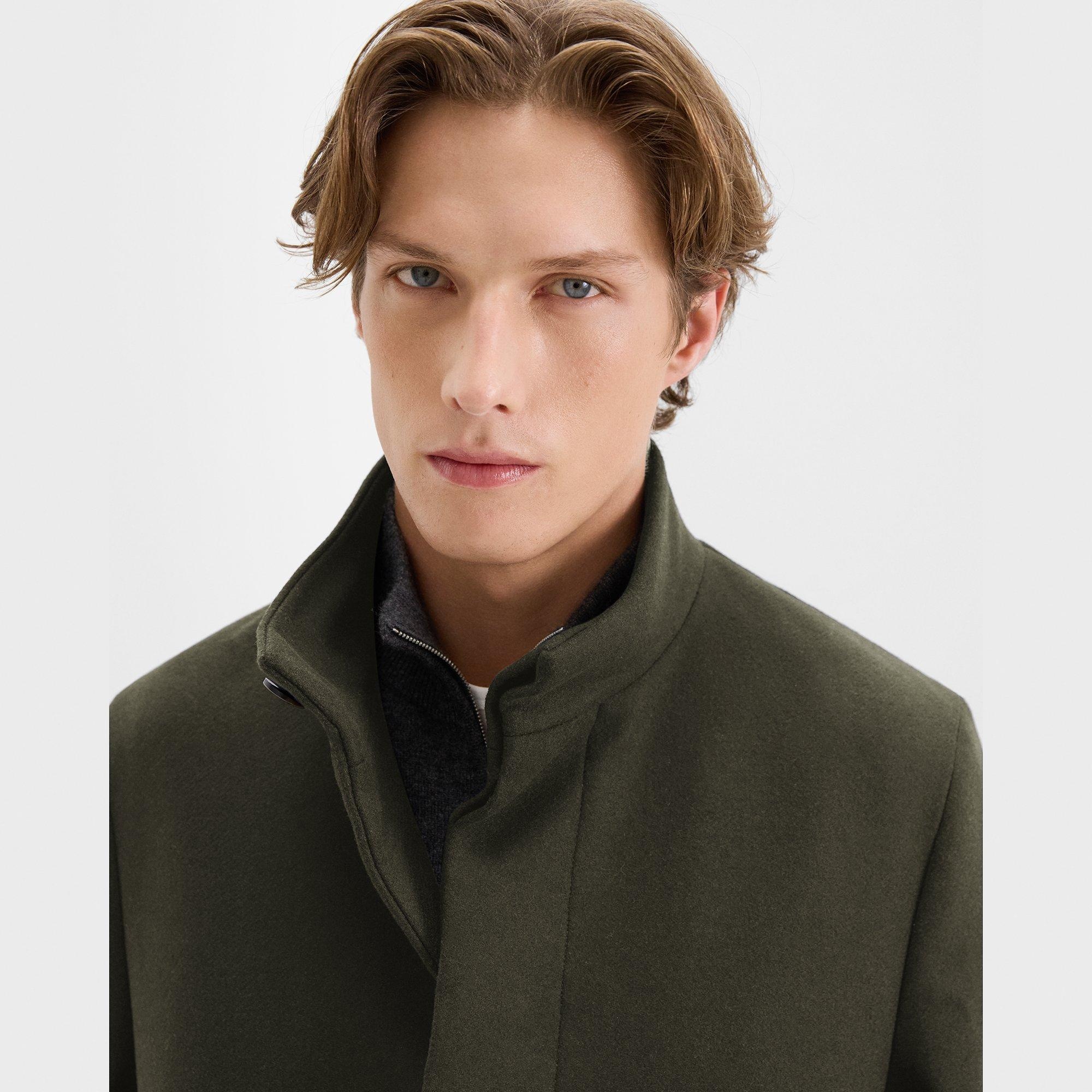 Belvin Coat in Recycled Wool-Blend Melton - 5