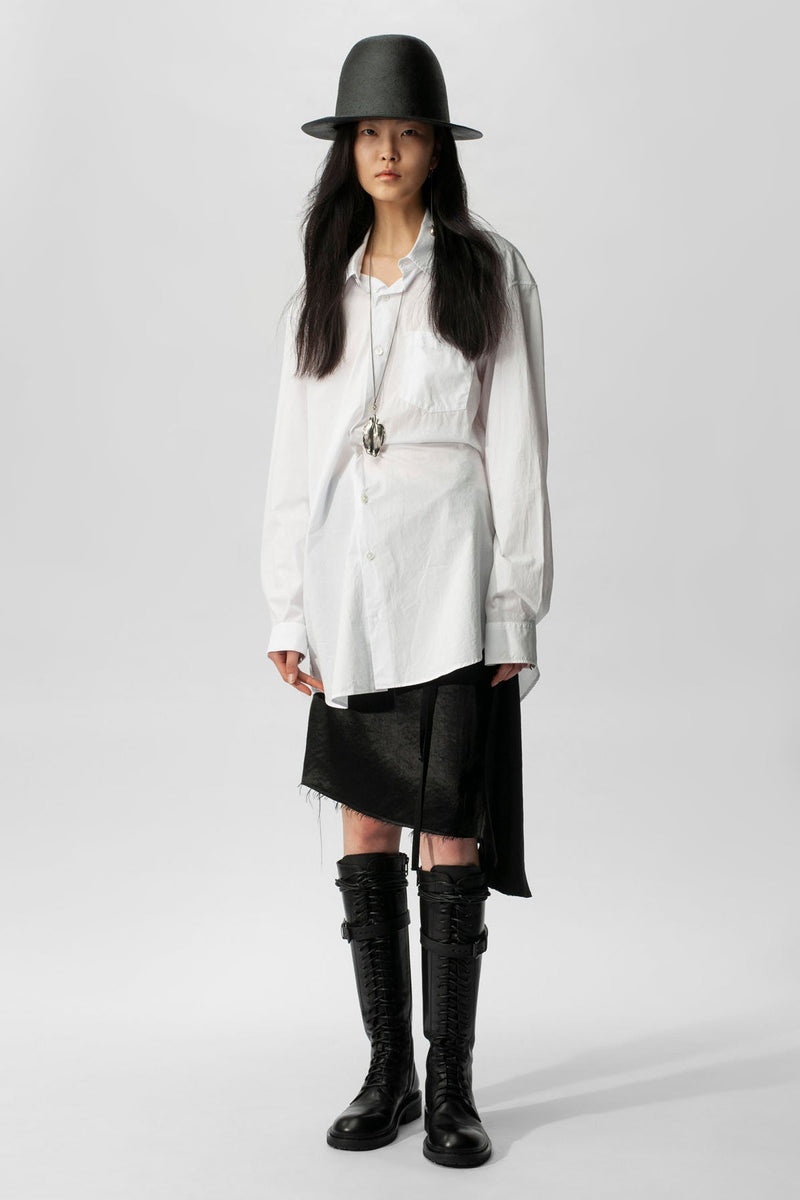 Tシャツ・カットソー Ann Demeulemeester ELISABETH LONG HIGH COMFORT SHIRT Elisabeth Long High Comfort Shirt – Ann Demeulemeester
