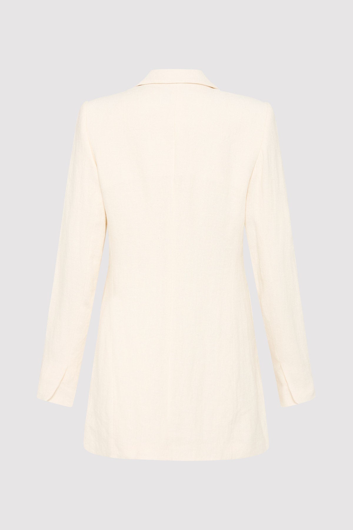 Raw Edge Blazer - Ivory - 7