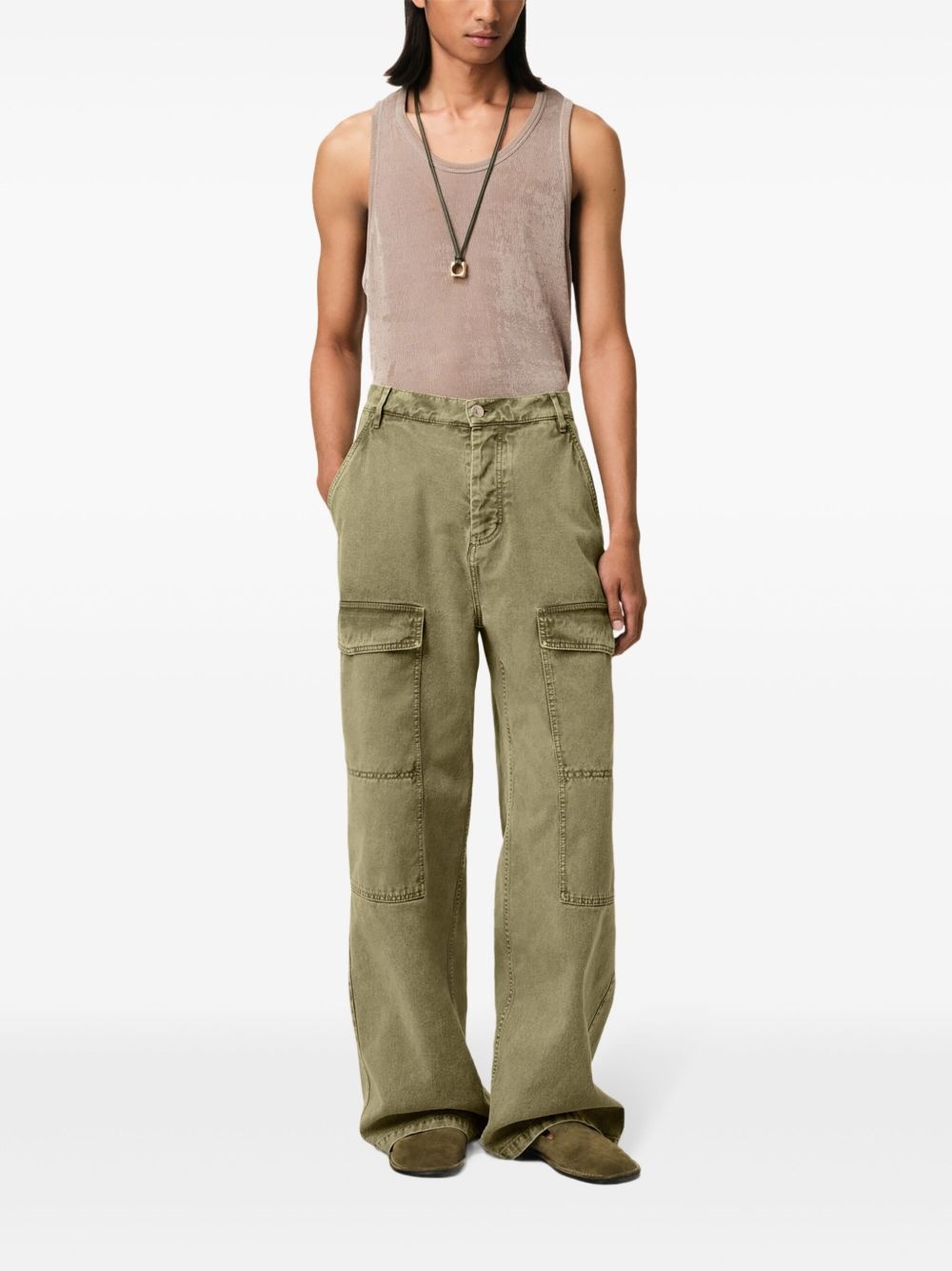 wided-leg cargo jeans - 2