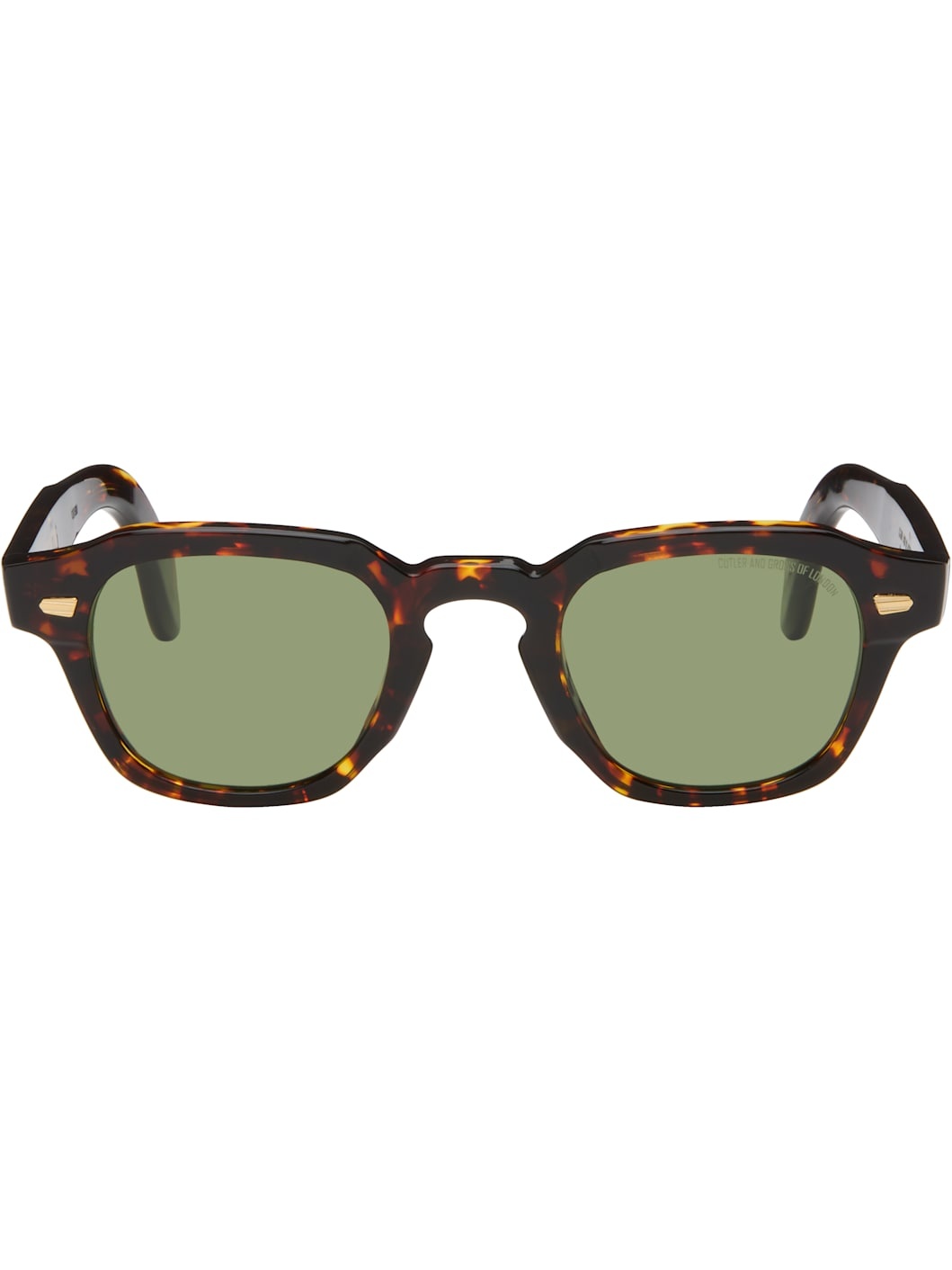 Brown 1420 Round Sunglasses - 1