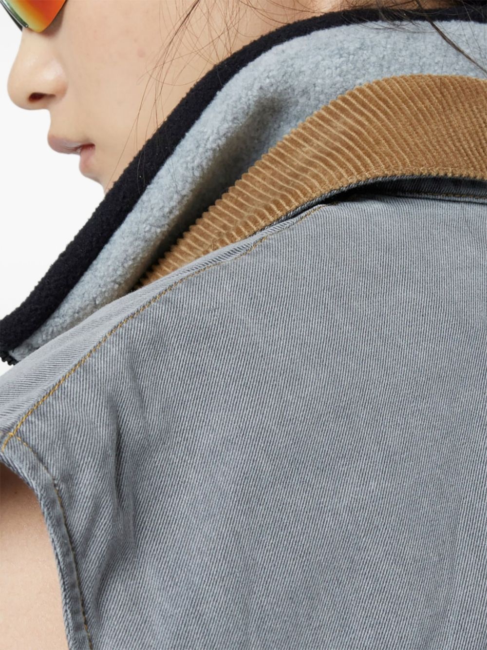 chambray vest - 5