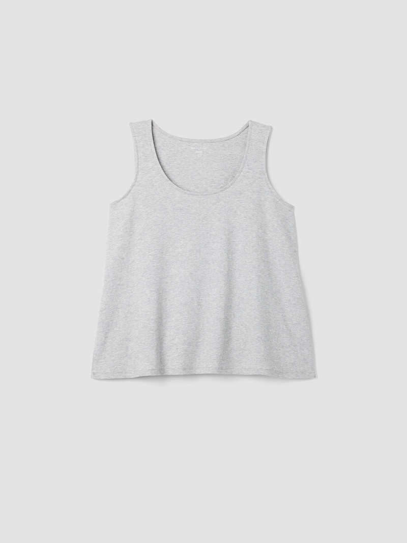 Mélange Organic Cotton Interlock U-Neck Sleep Tank 1