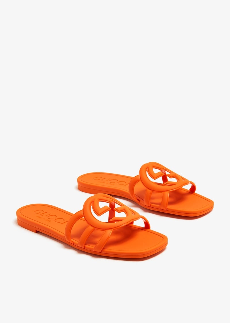 Gucci Interlocking G Slide Sandals - 3