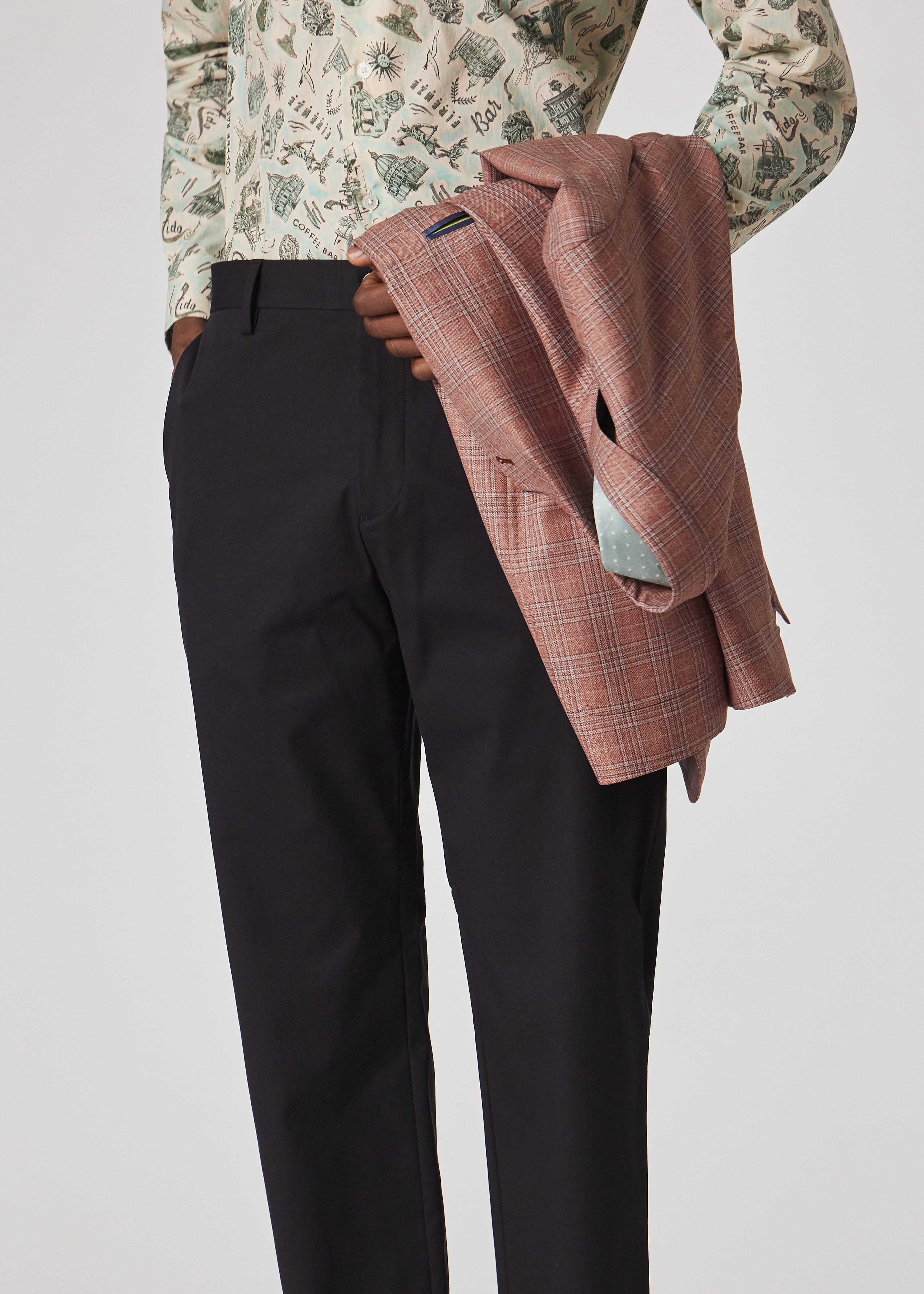 Navy Fine Cotton-Twill Chinos - 3