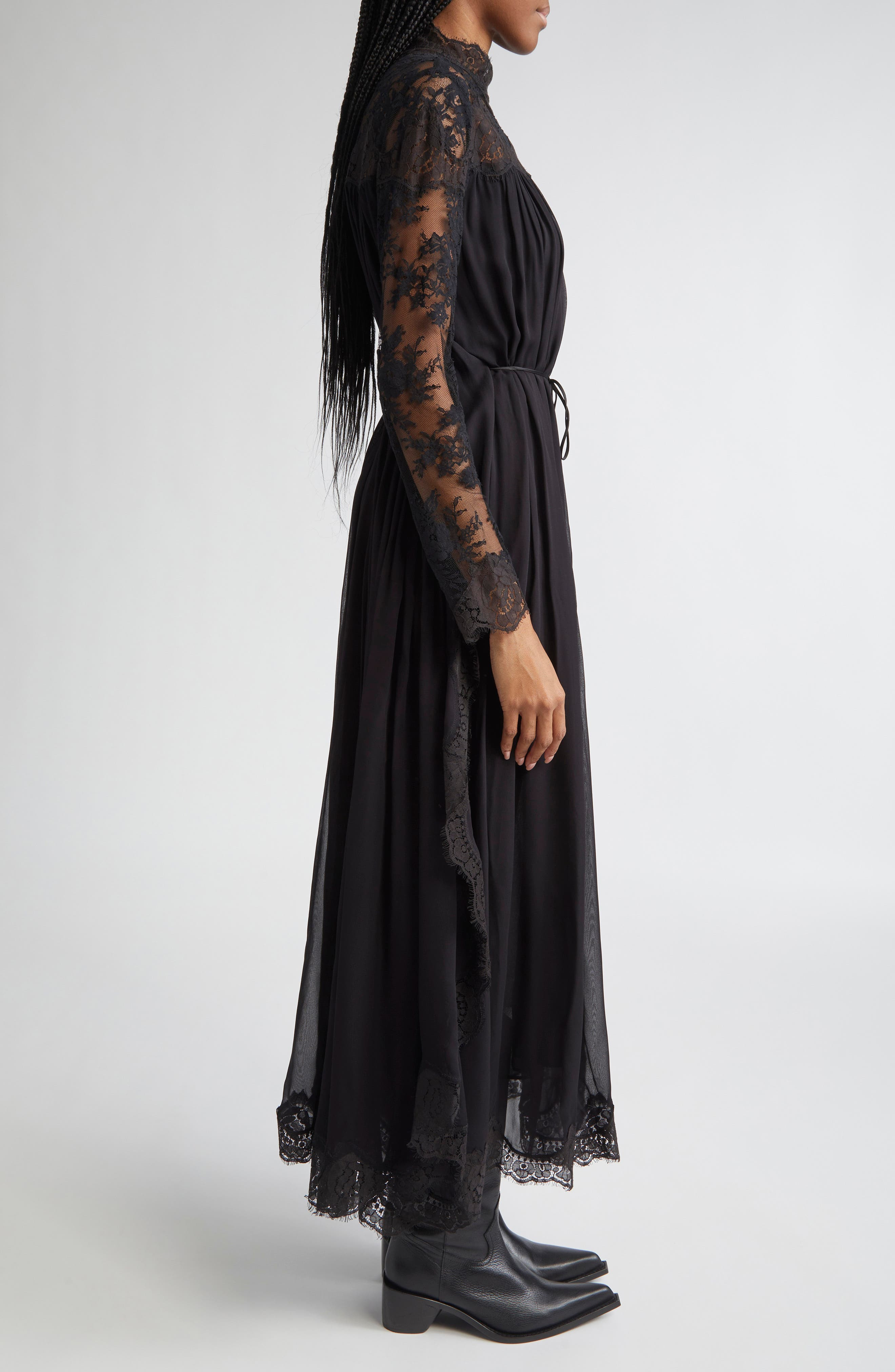 Zimmermann Hypnotic Batwing Sleeve Maxi Dress in Black at Nordstrom - 3
