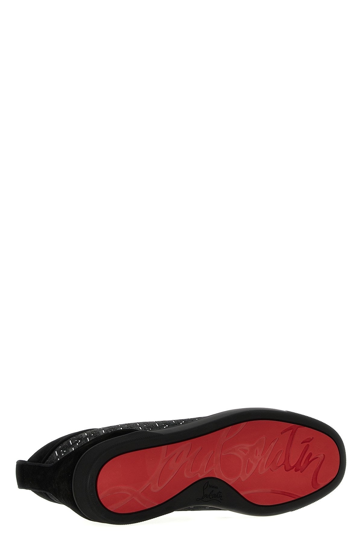 CHRISTIAN LOUBOUTIN Louis Orlato Rubber-Trimmed Coated-Canvas and