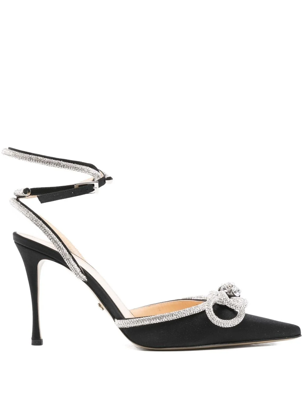 100mm crystal-embellished pumps - 1