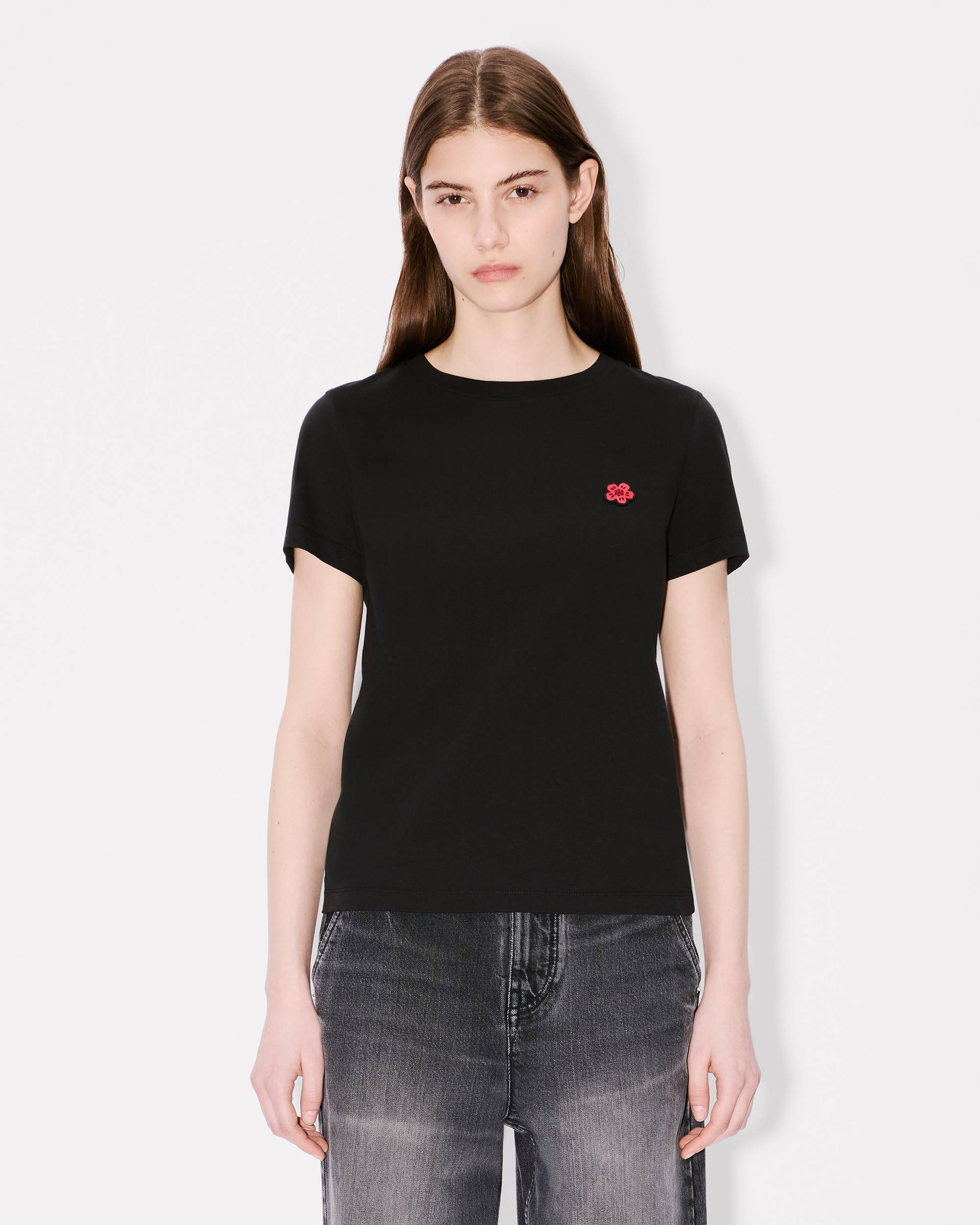 'Boke Flower' embroidered T-shirt in cotton - 3