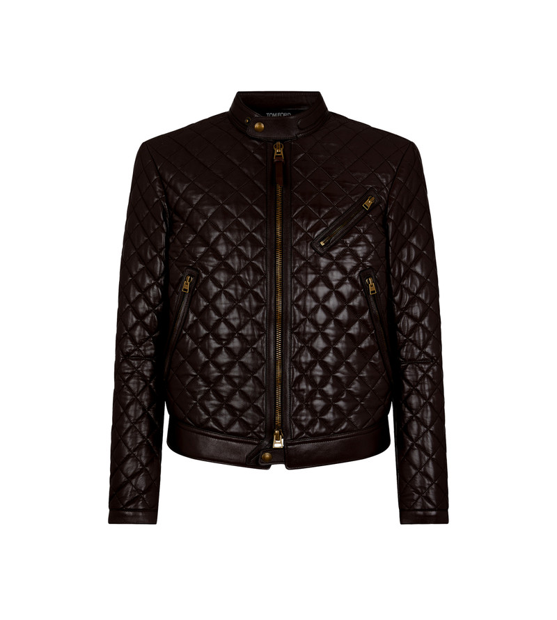 SHINY NAPPA QUILTED CAFÉ RACER 1