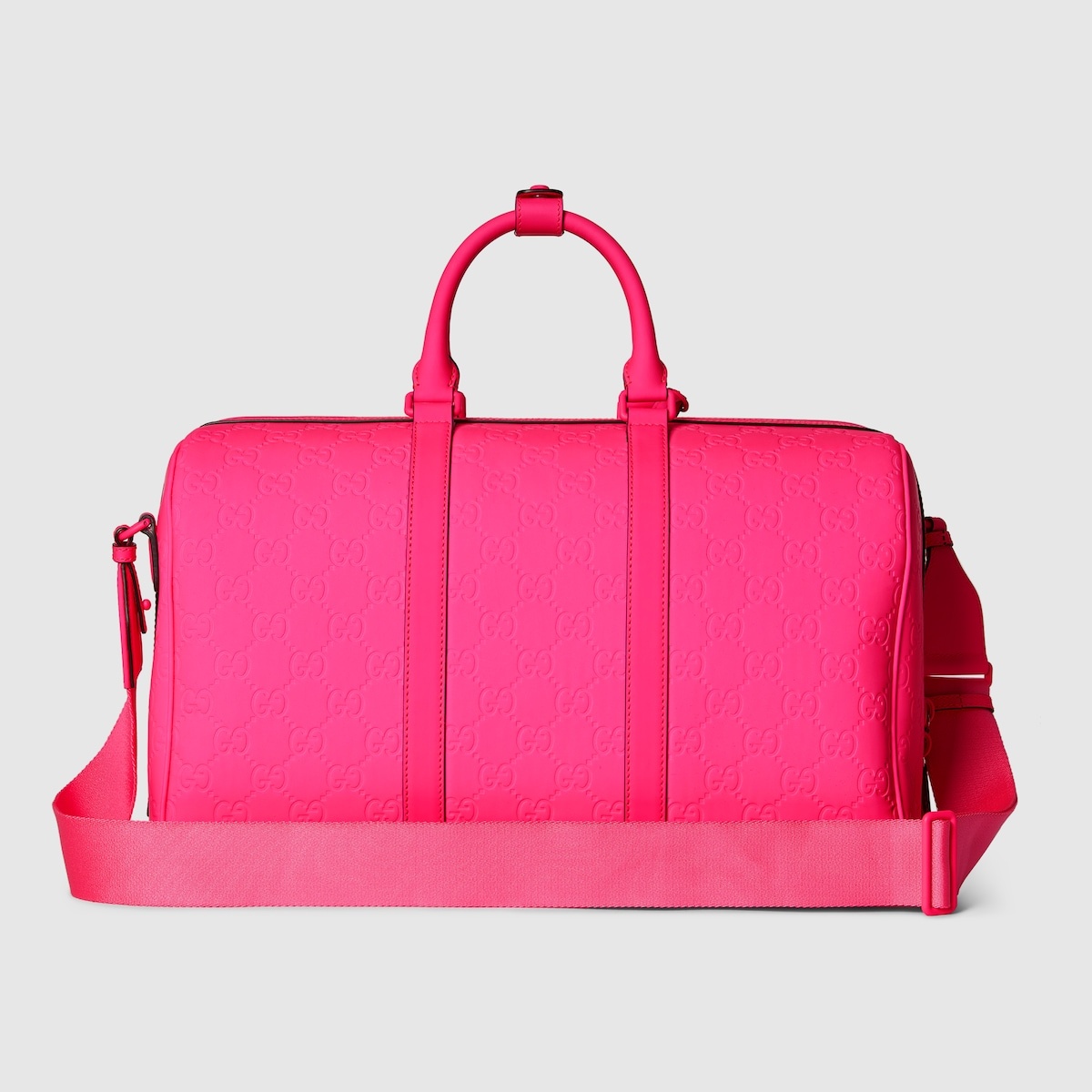 GG rubber-effect medium duffle bag - 4