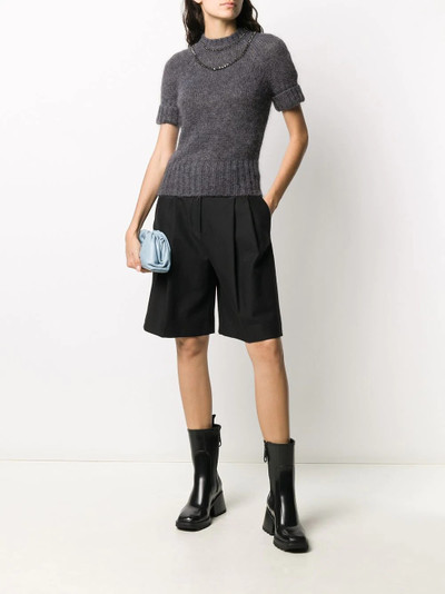 N°21 bead-embellished short-sleeve jumper outlook