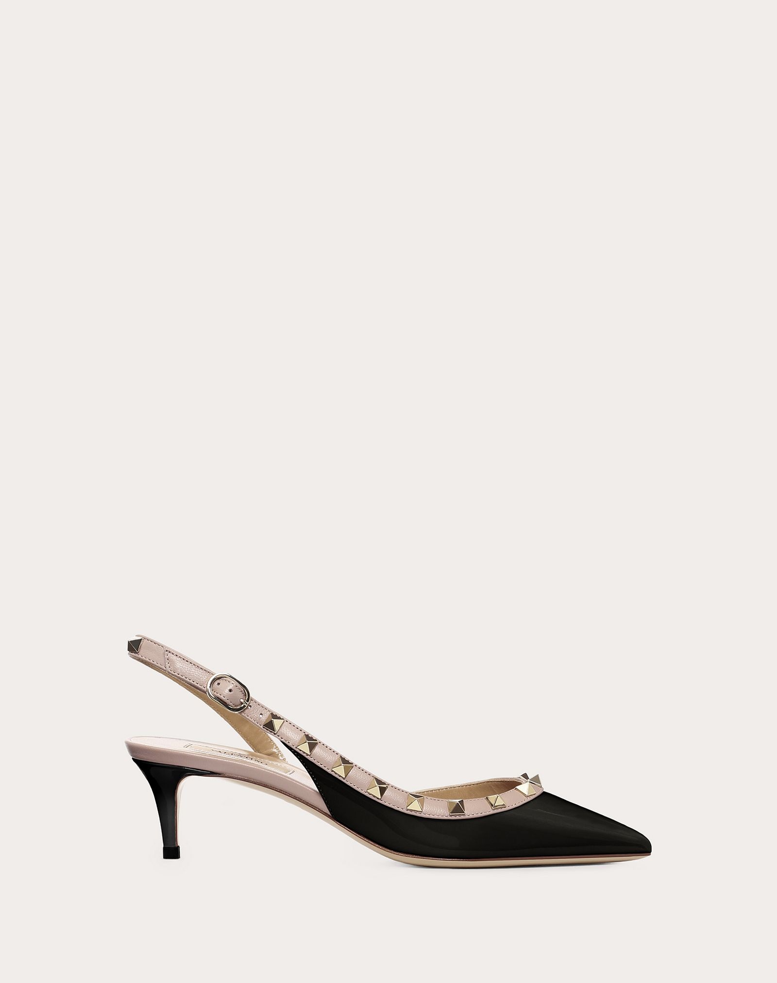 Rockstud Patent Leather Slingback Pump 50 mm - 1