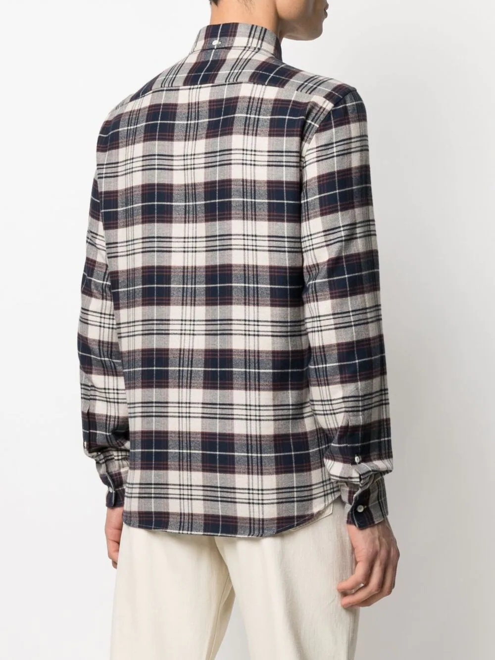 checked cotton shirt - 4