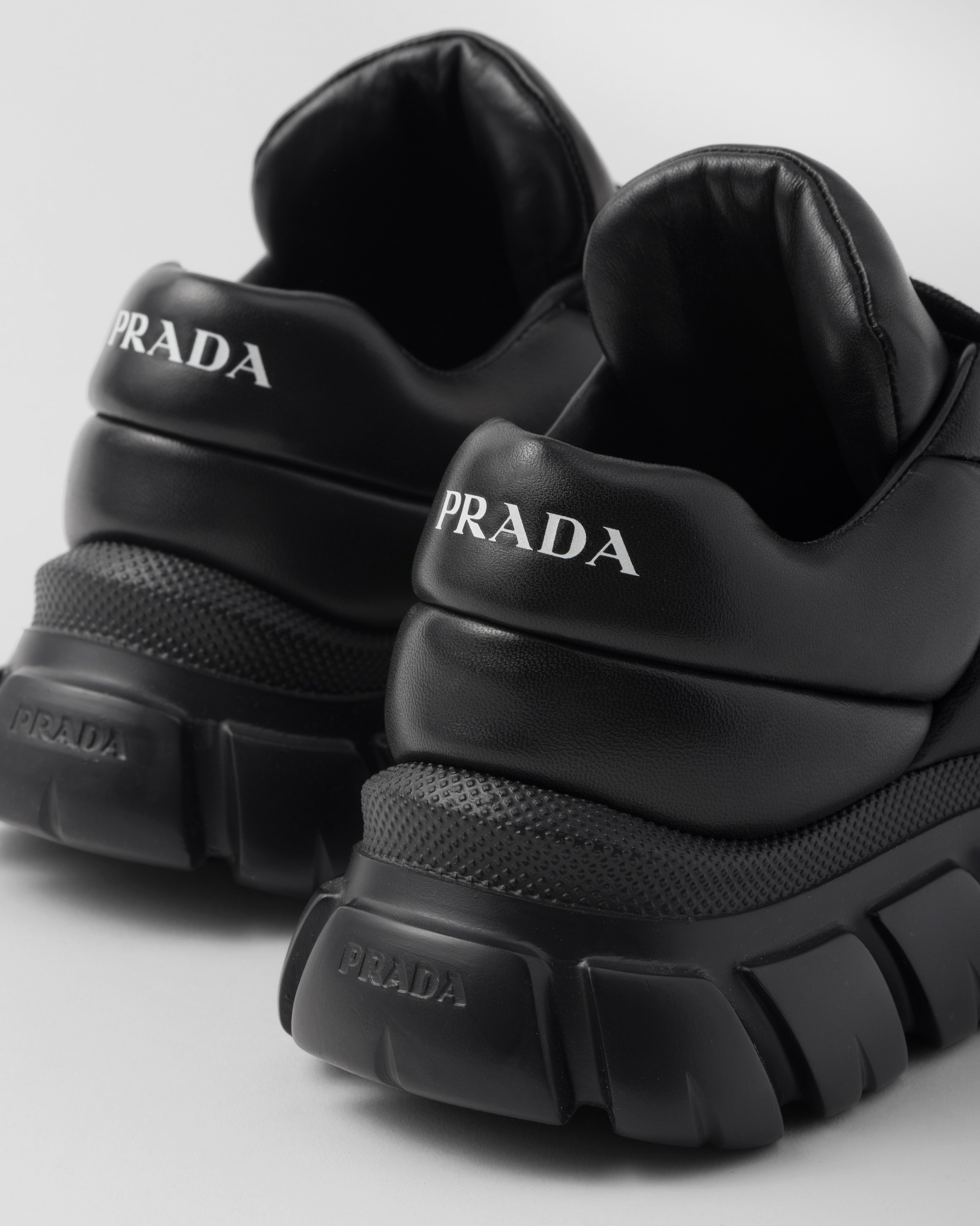 Padded nappa leather sneakers - 7