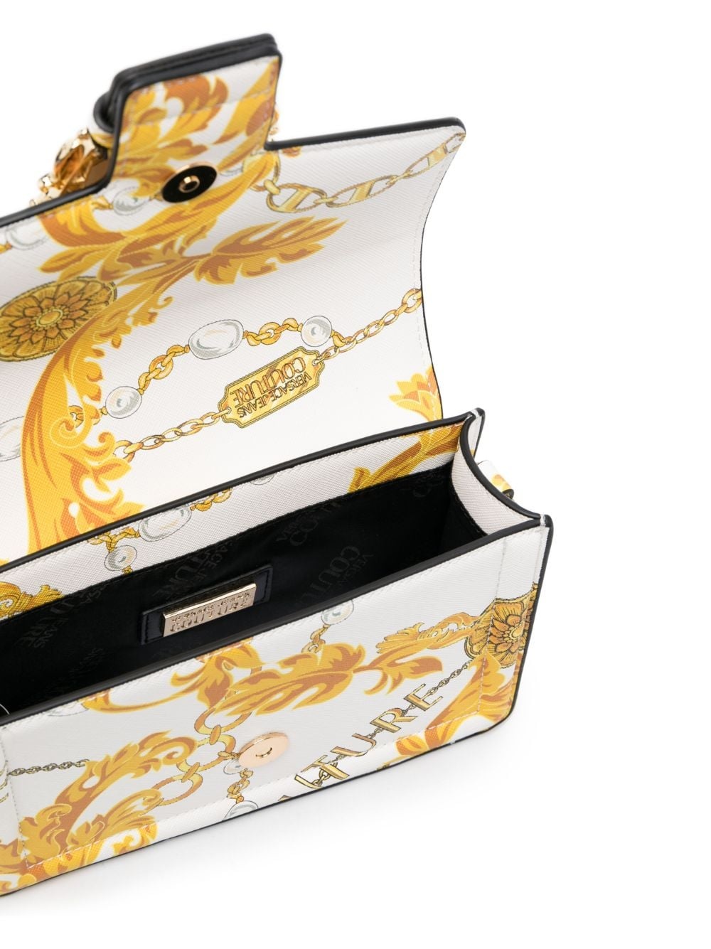 Chain Couture-print crossbody bag - 6