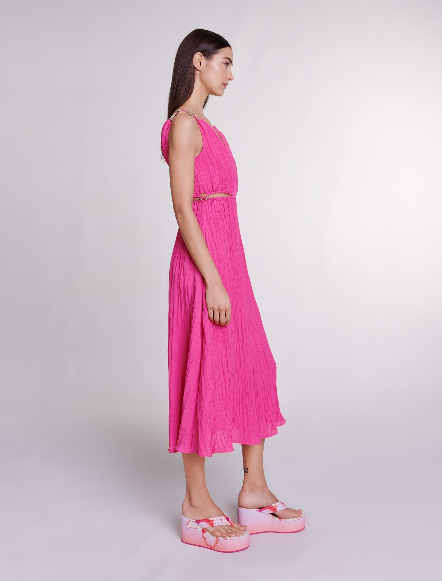 Openwork midi dress - 3